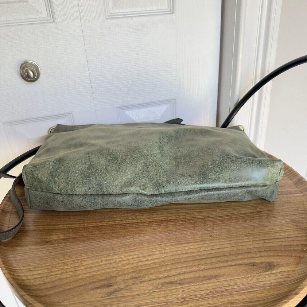 Joy Susan Synthetic Leather Green Shoulder Bag - Picture 4 of 16